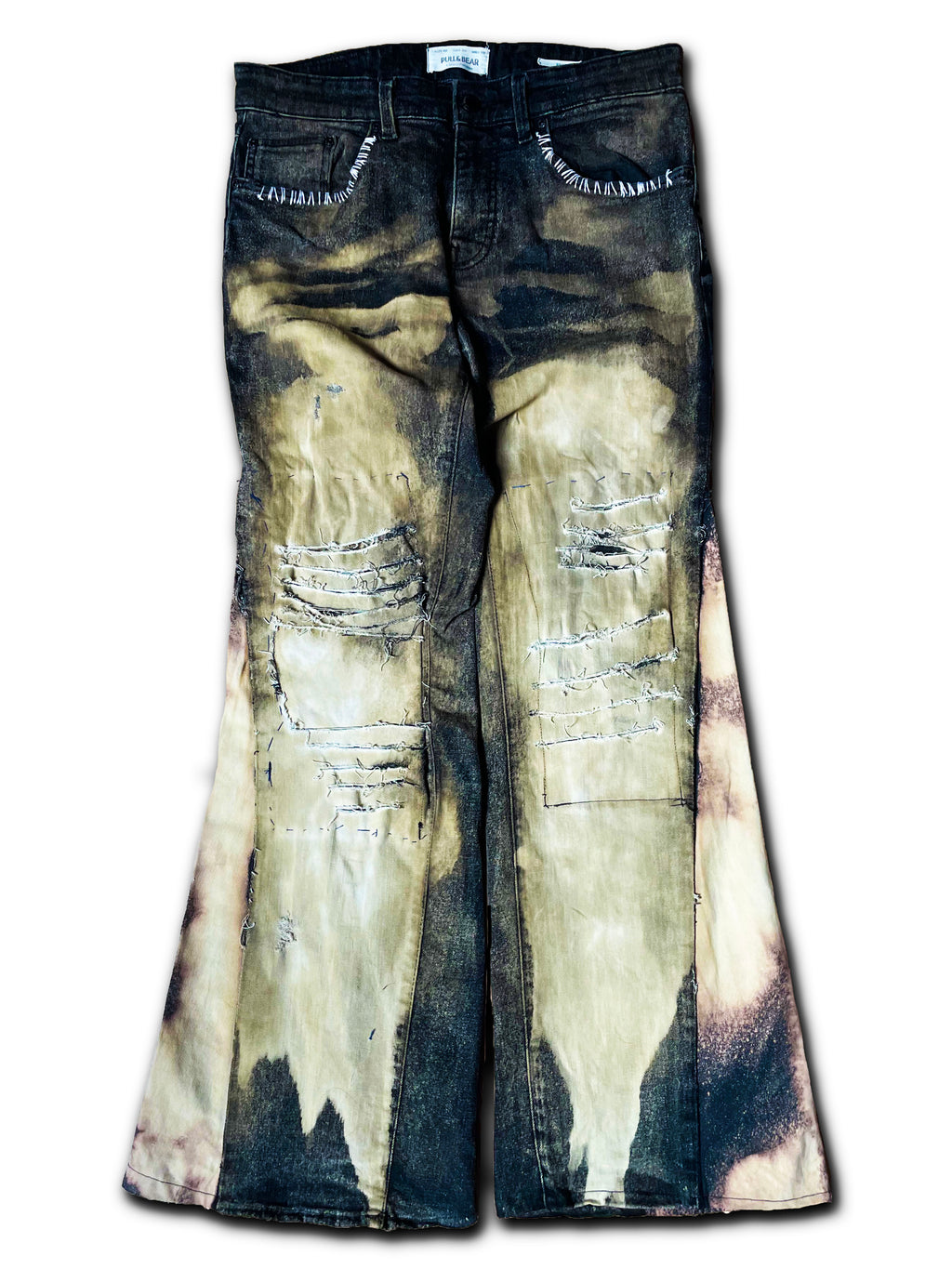 "acidV2" flared jeans