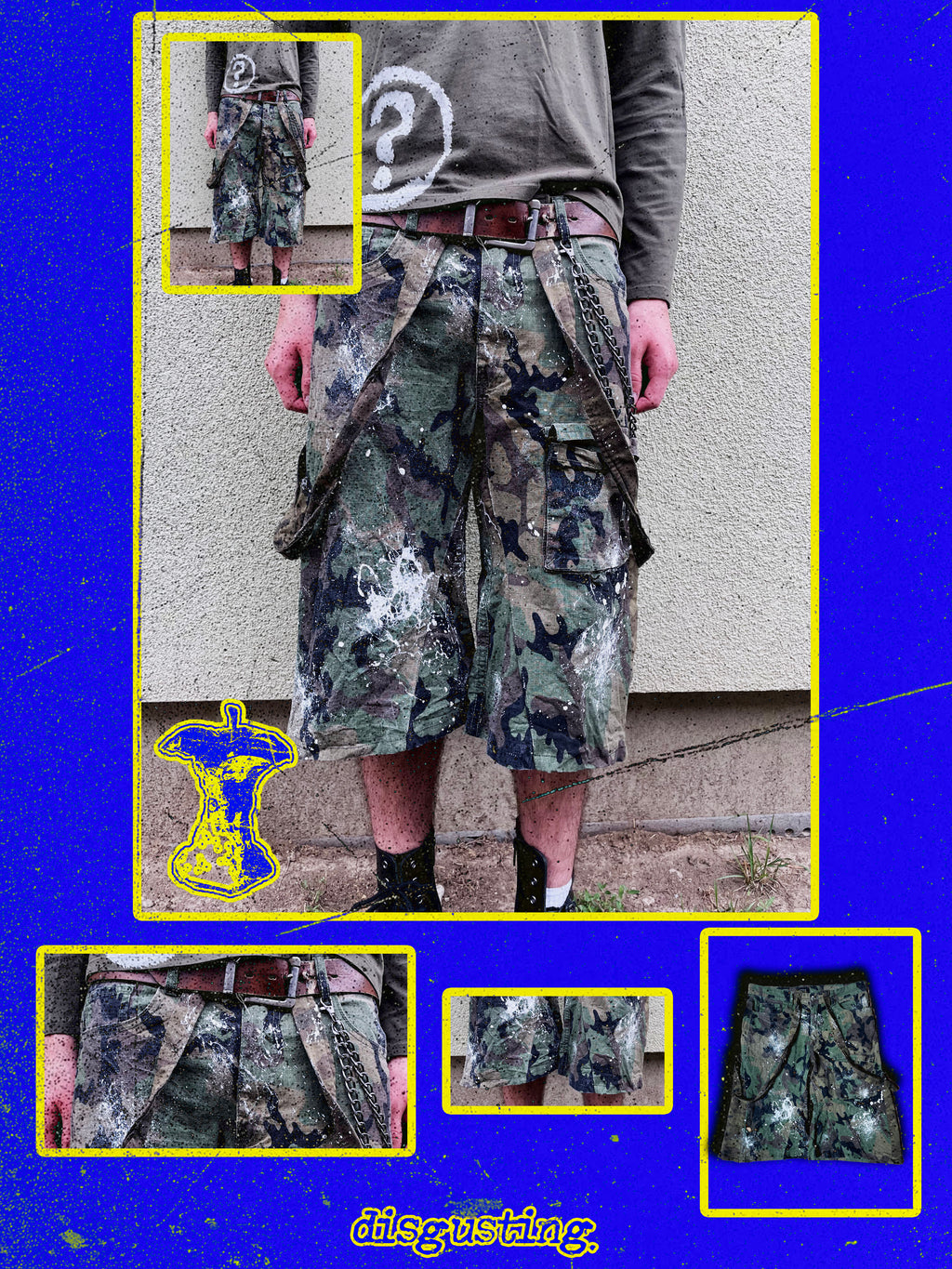 camo baggy shorts