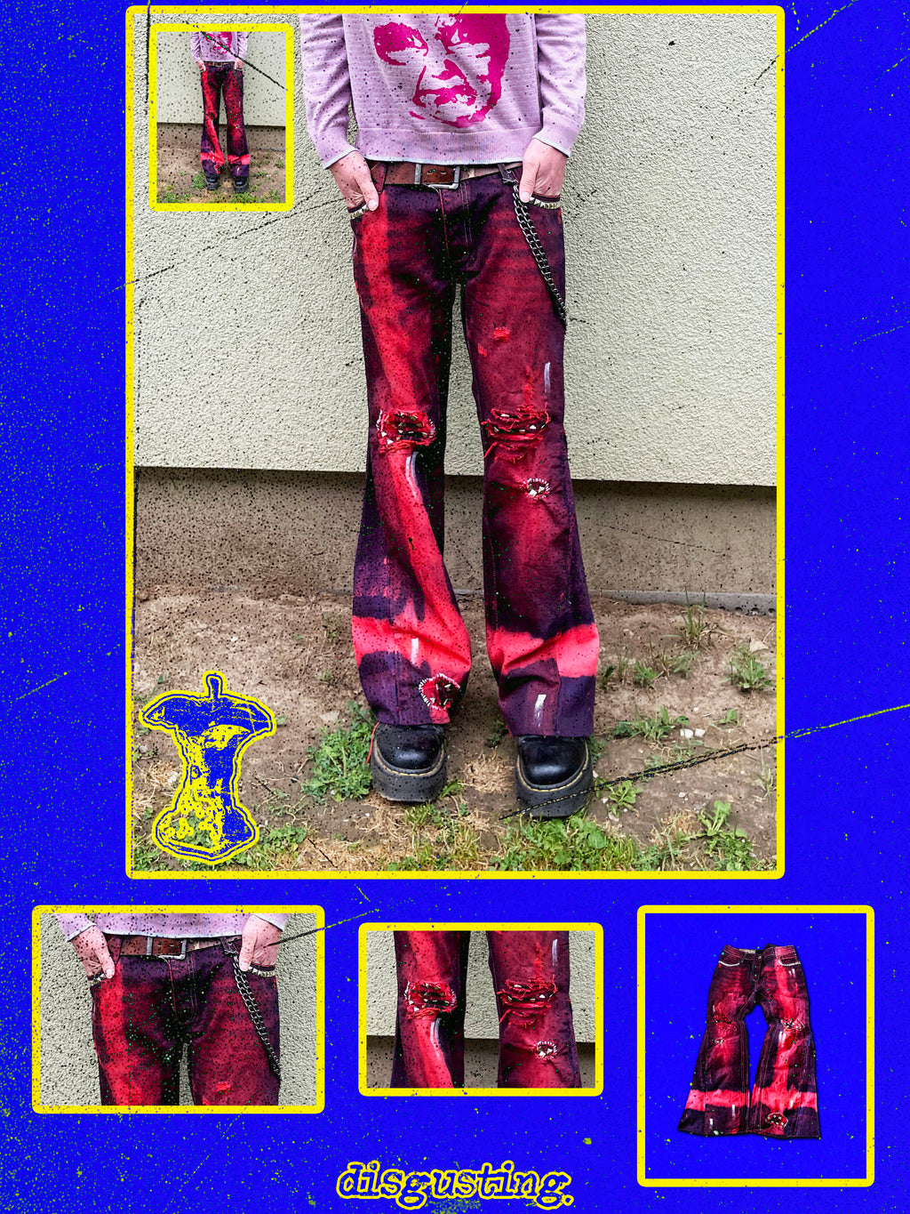 "singularity" flared jeans