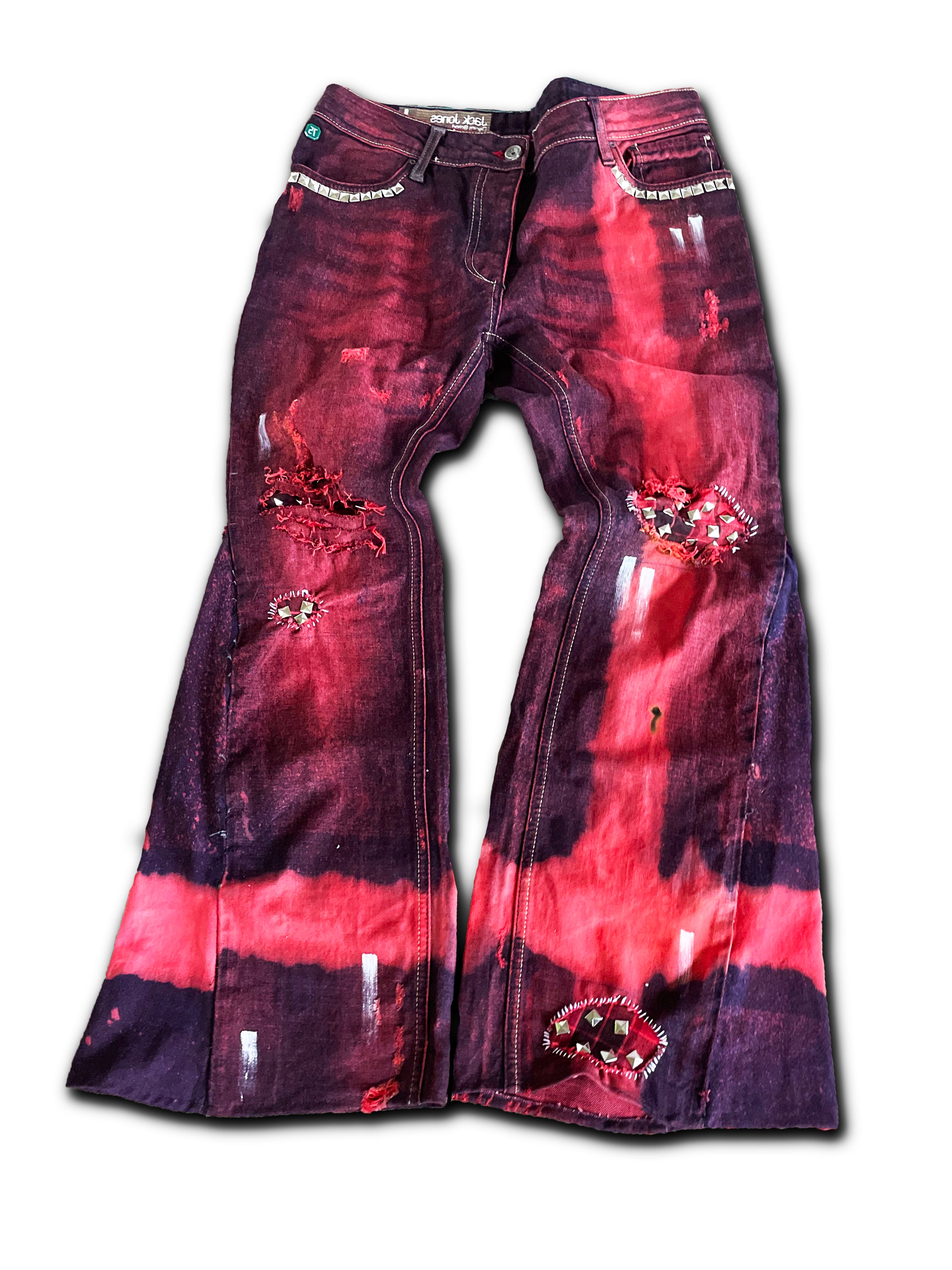 "singularity" flared jeans